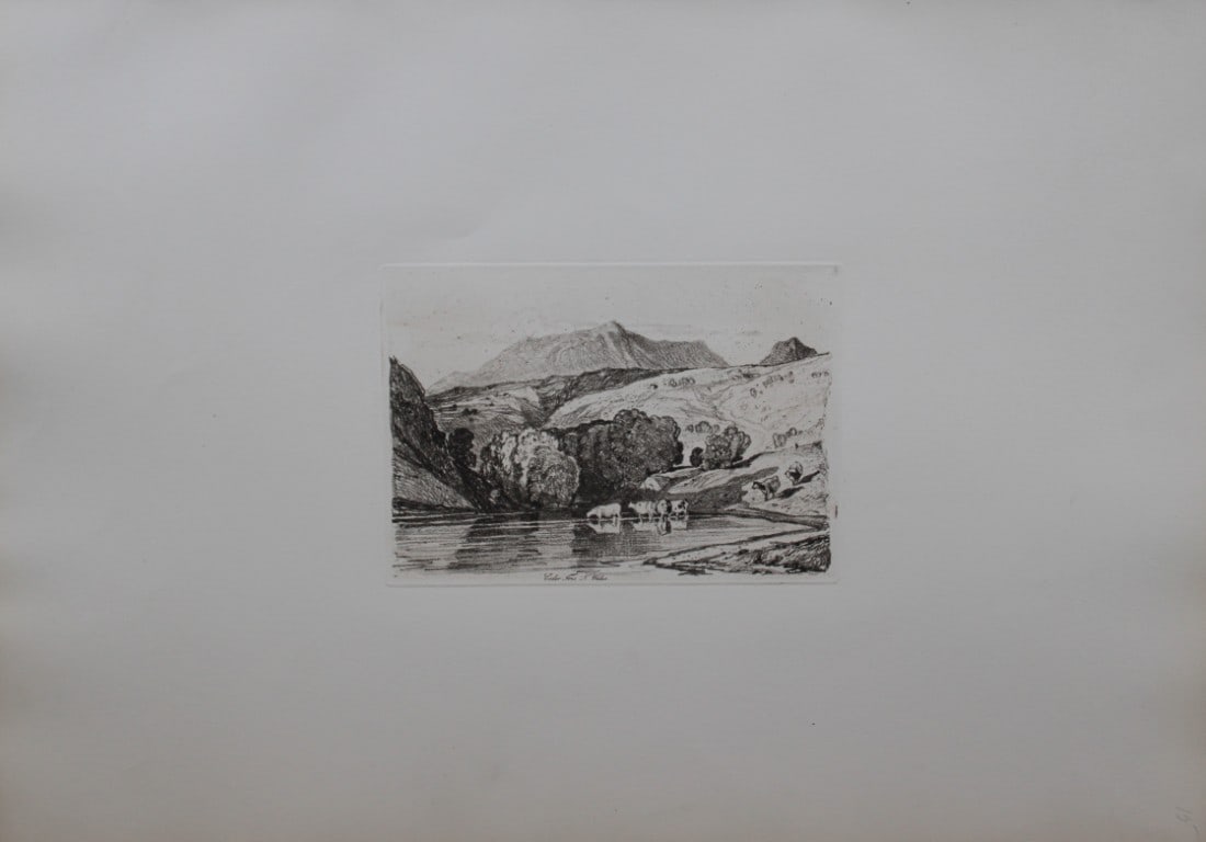 John Sell Cotman - Cader Iris, North Wales from Liber Studiorum 1838 (1 of 1)