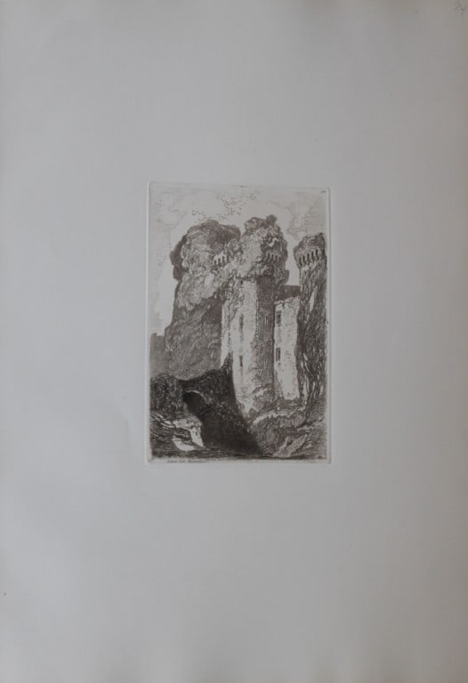 John Sell Cotman - Ragland Castle, Monmouthshire from Liber Studiorum 1838 (1 of 1)