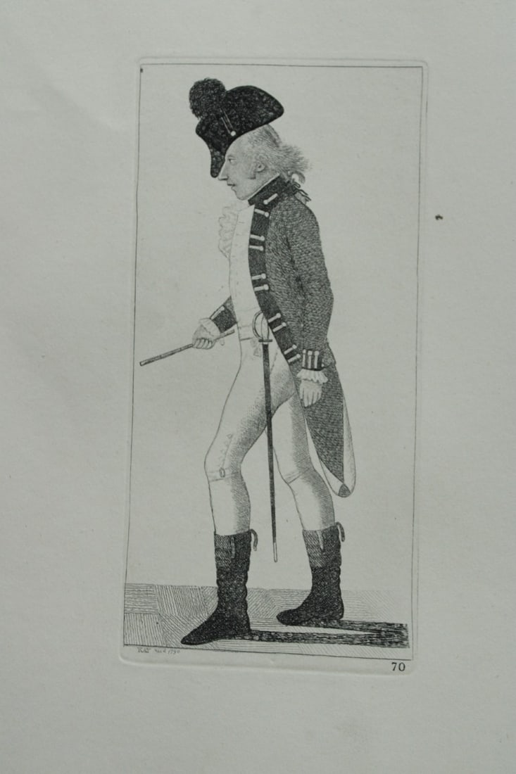 John Kay - 2 etchings of Scottish characters 1877: These engravings are from A Series of Original Portraits and Caricature Etchings by John Kay. Published by Adam and Charles Black, Edinburgh, 1877. Kay was a caricaturist, engraver and miniature paint