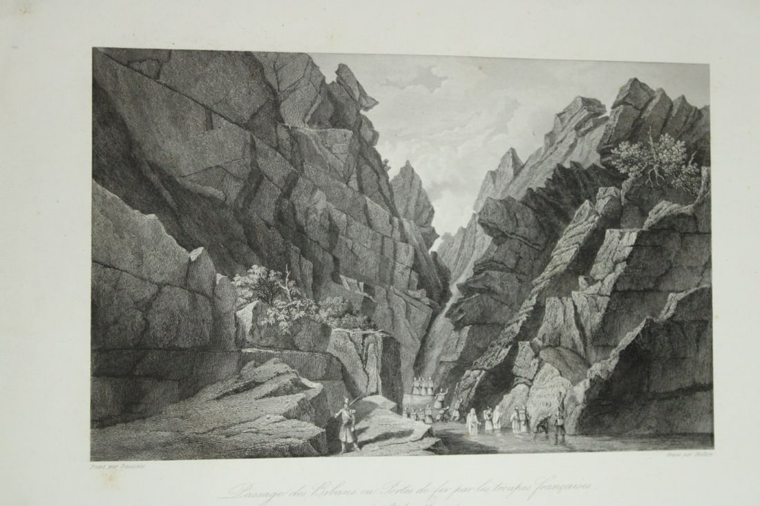 Adrien Dauzats - Passage des Bibans engraved by W Skelton 1840 (1 of 5)