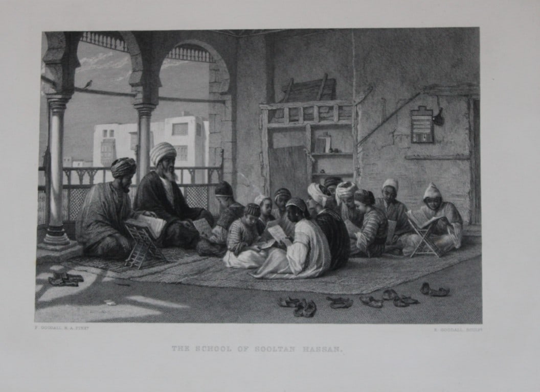 F Goodall - School of Sooltan Hassan engraved by E Goodall 1869 (1 of 1)
