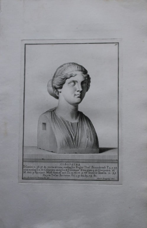 Giovanni Campiglia- Bust of Cleopatra by Carlo Gregori 1741 (1 of 1)