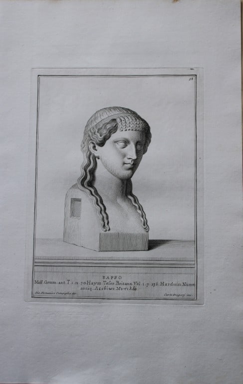 Giovanni Campiglia- Bust of Sappho by Carlo Gregori 1741 (1 of 1)