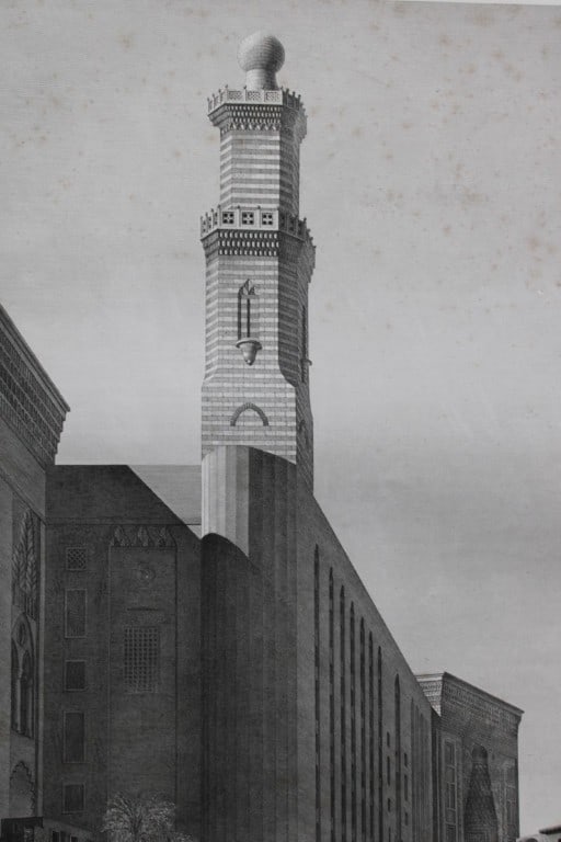 Description de l'Egypte - Sultan Hasan's mosque, Cairo 1820-29 (1 of 4)