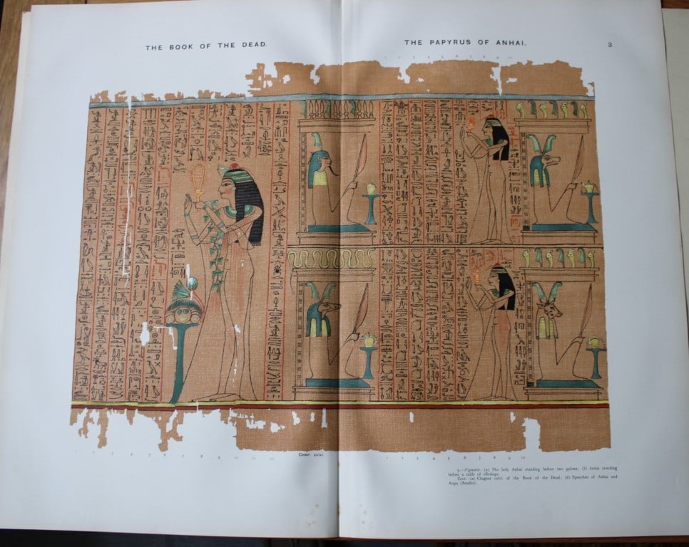 Papyrus of Anhai from the Book of the Dead 1899 (1 of 2)