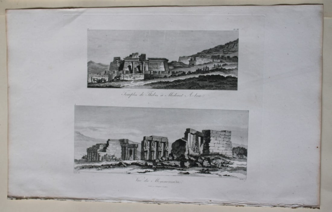 Vue du Memnonium by Vivant Denon 1807 (1 of 2)