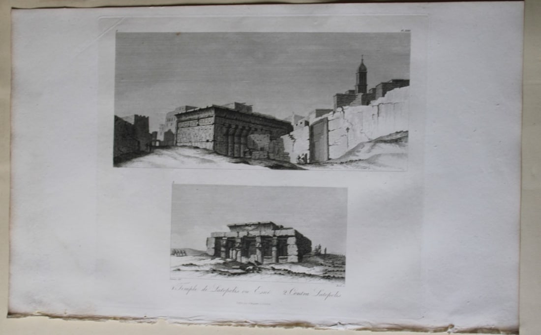 Temples de Latopolis by Vivant Denon 1807 (1 of 2)