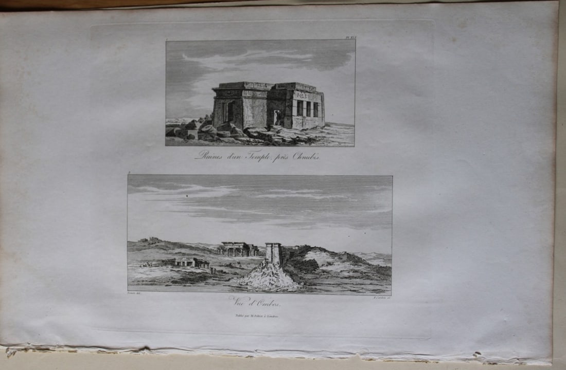 Temple de Chnubis by Vivant Denon 1807 (1 of 2)