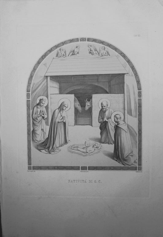 Beato Angelico - 3 engravings in the convent of San Marco, Florence 1853 (1 of 3)