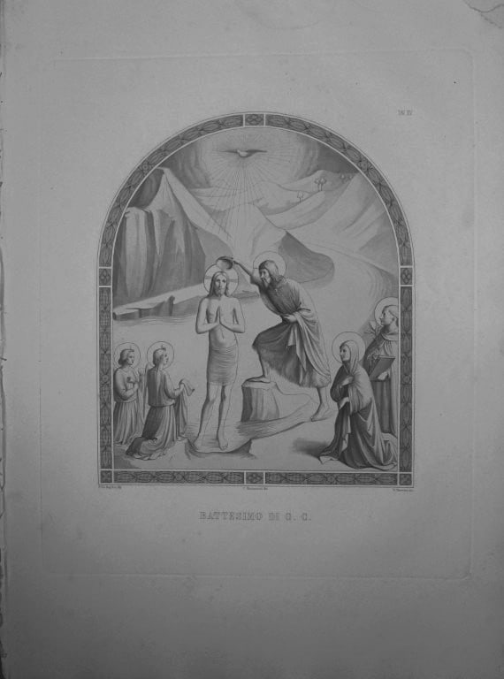 Beato Angelico - 3 engravings in the convent of San Marco, Florence 1853 (1 of 3)