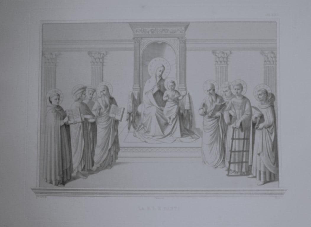 Beato Angelico - 3 engravings in the convent of San Marco, Florence 1853 (1 of 3)