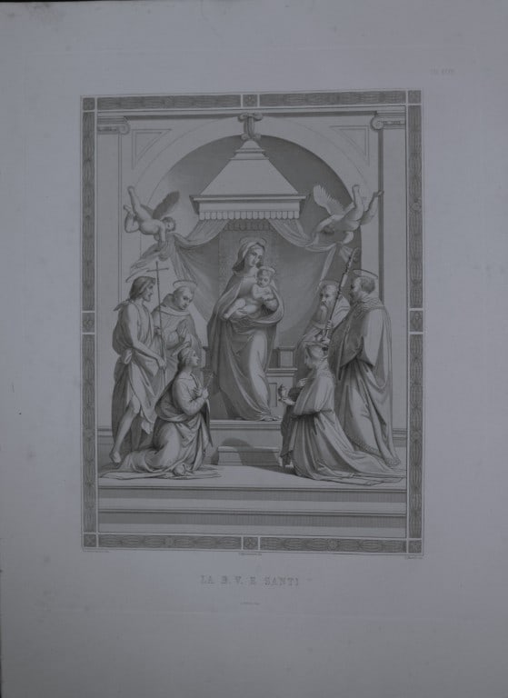 Beato Angelico - 3 engravings in the convent of San Marco, Florence 1853 (1 of 3)