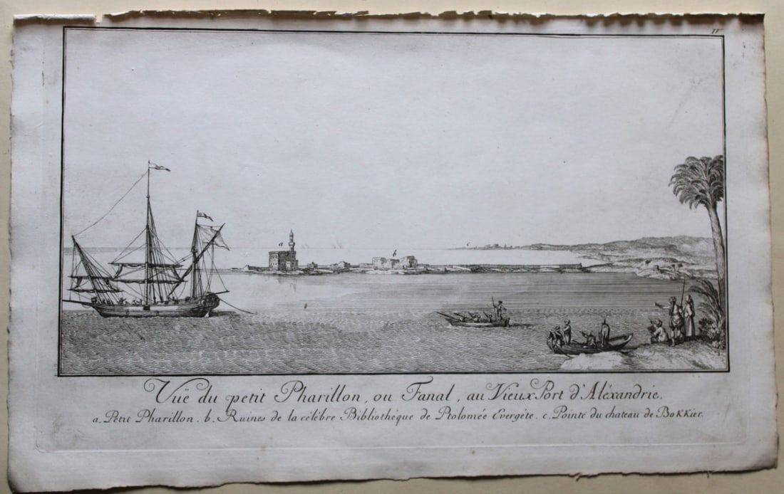 View of the small Pharillon by Capt. FL Norden 1792 (1 of 3)