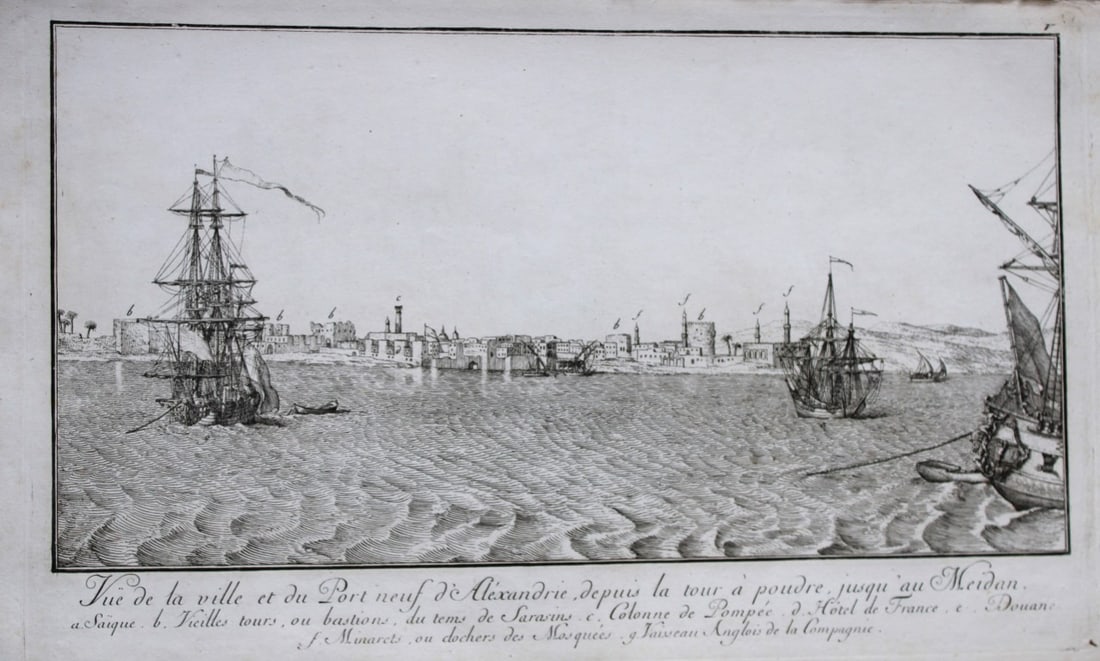 Port of Alexandria by Capt. FL Norden 1792 (1 of 1)