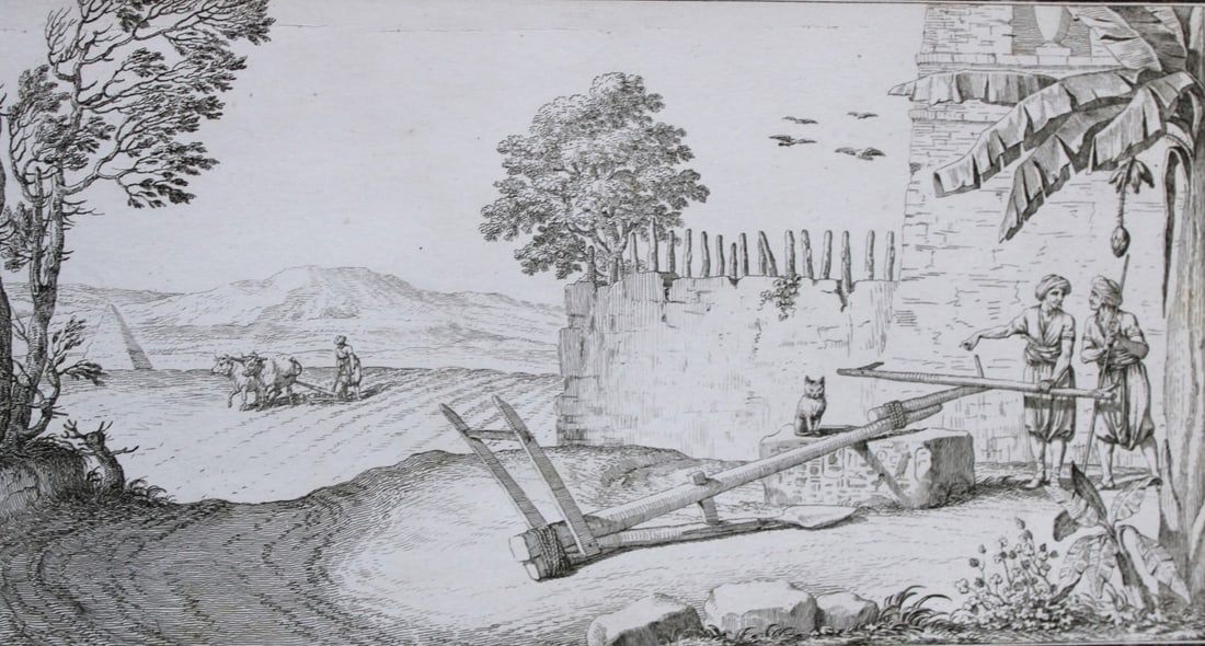 Egyptian plough by Capt. FL Norden 1792 (1 of 3)