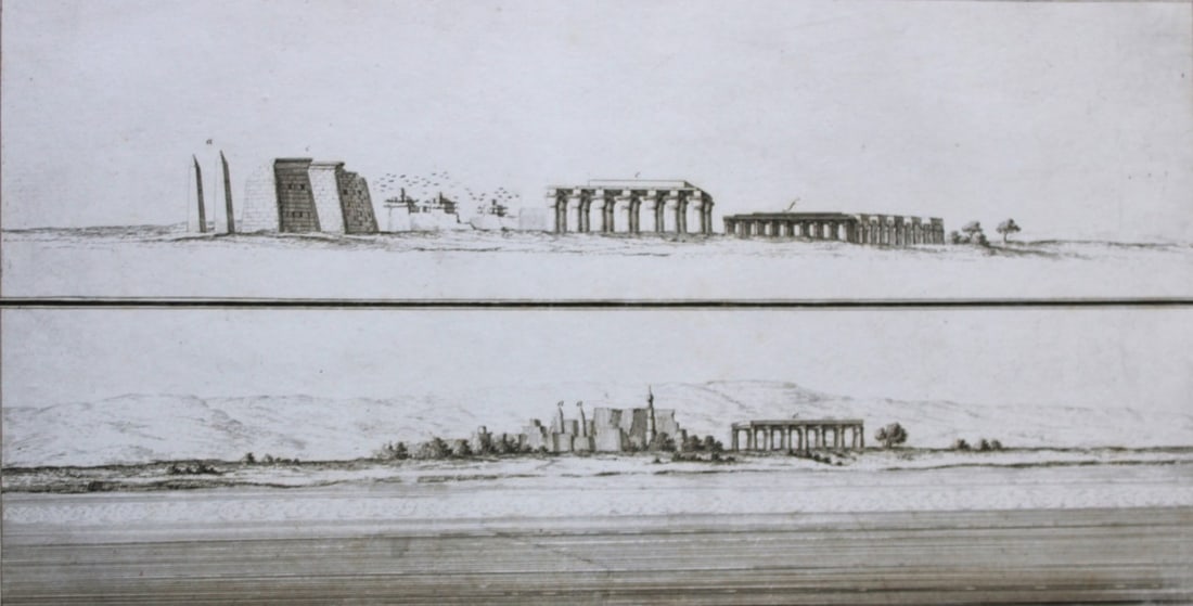 Edifices at Luxor by FL Norden 1792 (1 of 2)