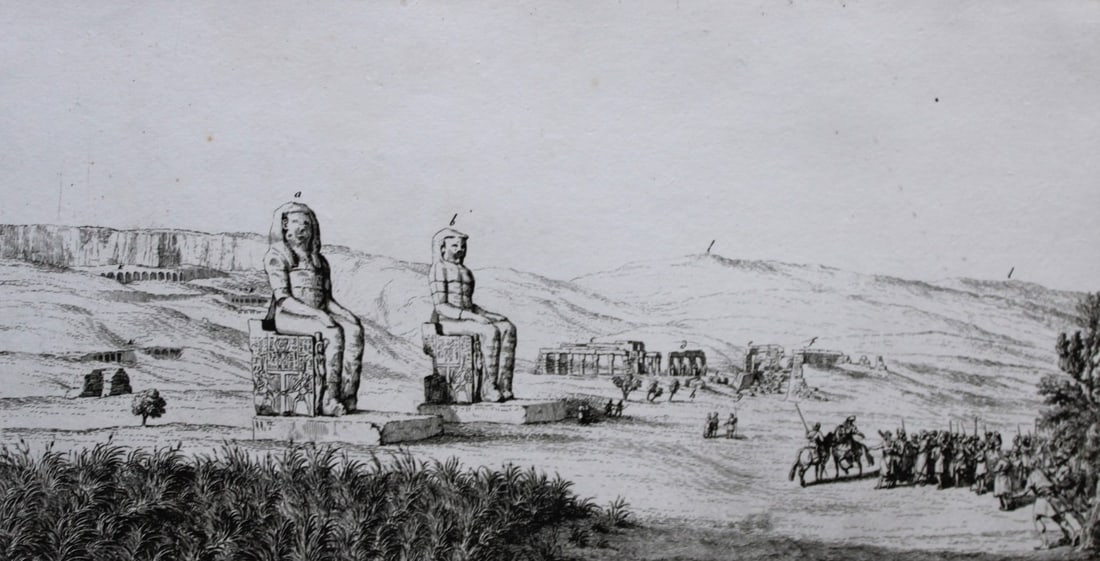 Ruins of Palace of Memnon by FL Norden 1792 (1 of 3)