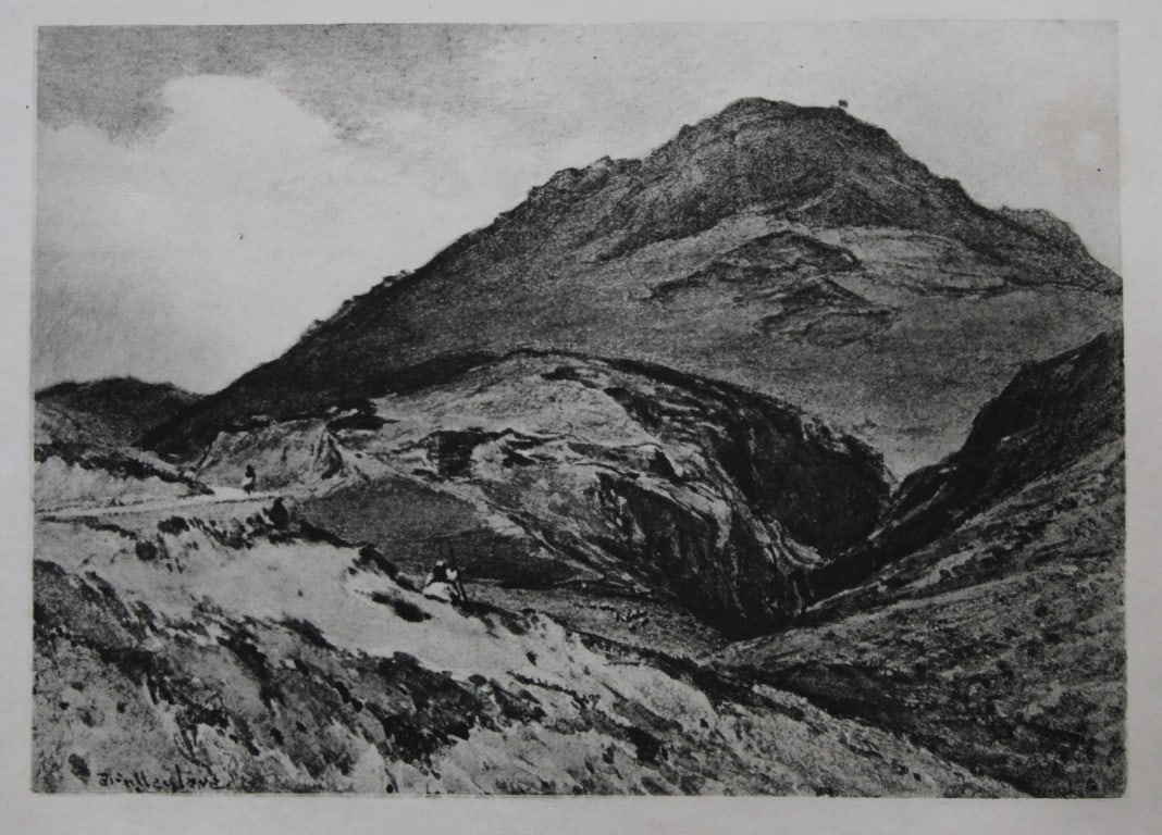 John Fulleylove 1897 - Etching of Mycenae (1 of 2)