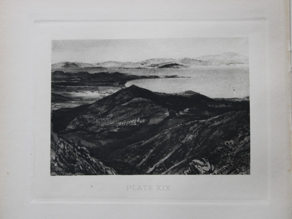 John Fulleylove 1897 - Etching of Bay of Marathon (1 of 2)