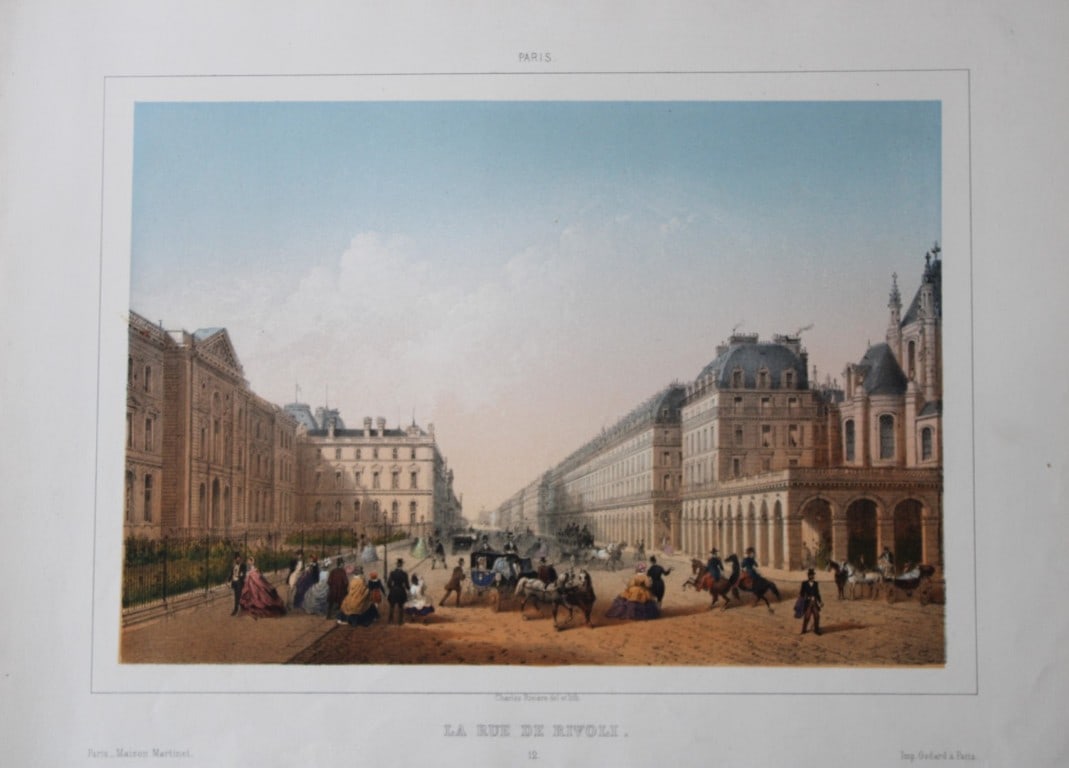 Charles Riviere - Le Rue de Rivoli, Paris 1855 (1 of 1)