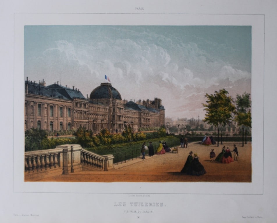 Charles Riviere - Les Tuileries, Paris 1855 (1 of 1)