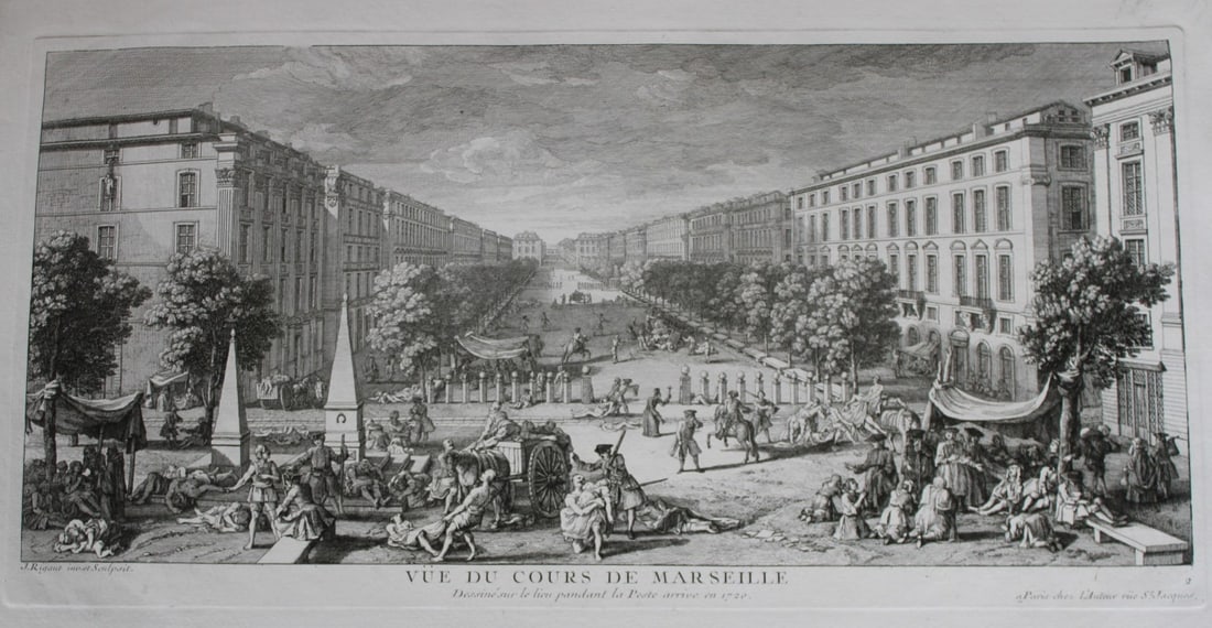 Jacques Rigaud - Vue de cours de Marseille 1730 (1 of 2)