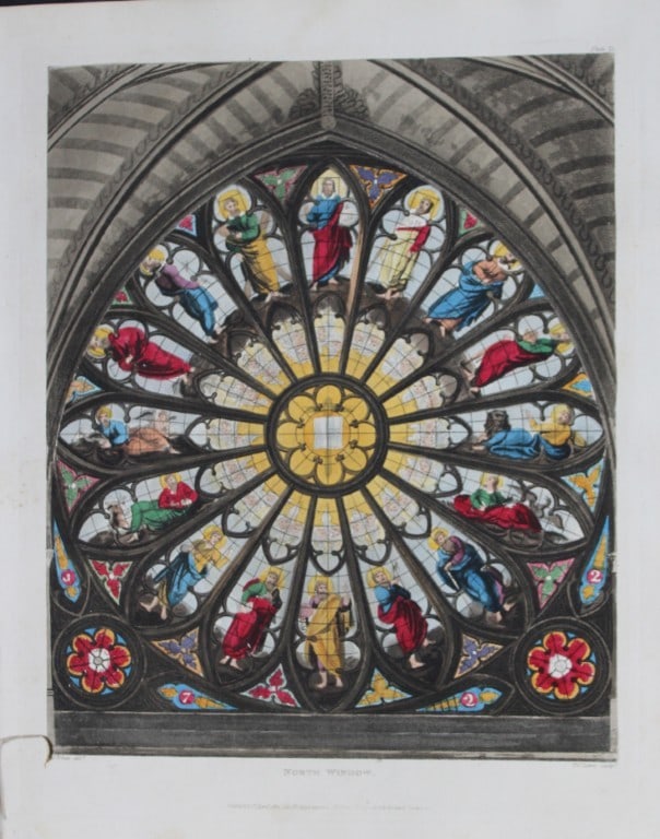 J White - North Window of Westminster Abbey engraved by FC Lewis 1812 (1 of 1)