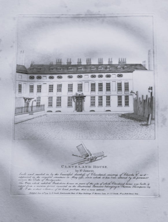John Thomas Smith - Engraving of Cleveland House, London 1791 (1 of 2)