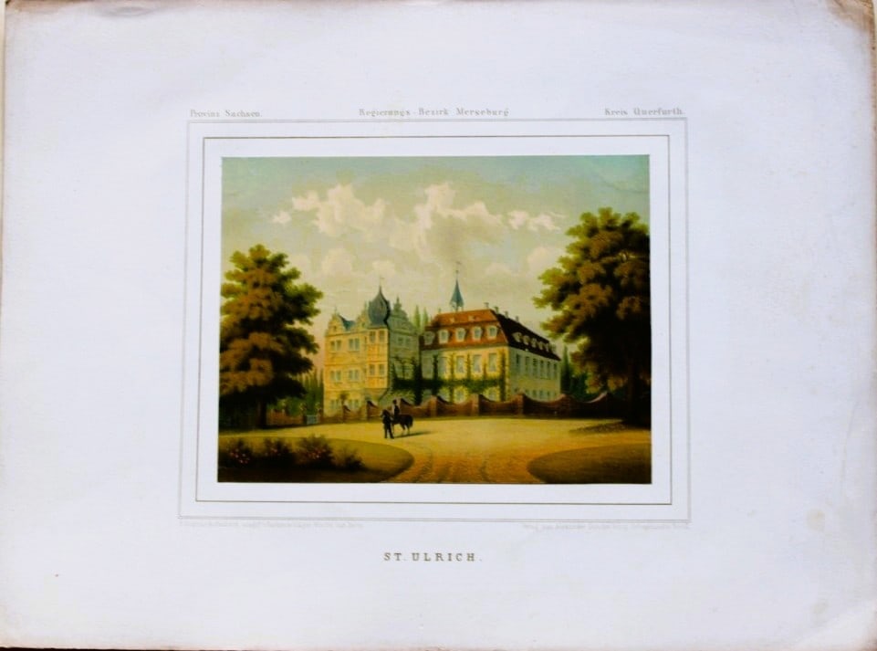 Alexander Duncker - Lithograph of St. Ulrich 1857 (1 of 3)