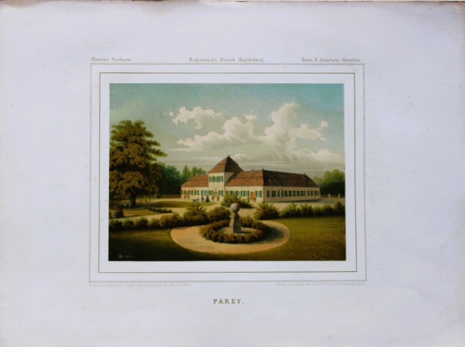 Alexander Duncker - Lithograph of Parey 1857 (1 of 2)