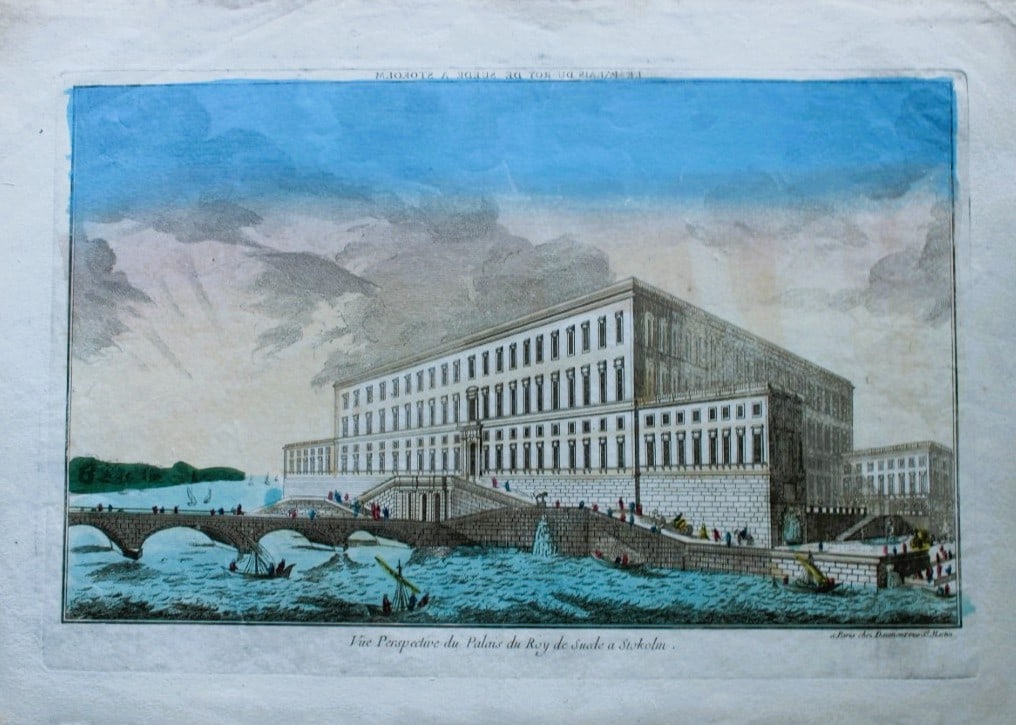 Vue d'Optique - Palace of the King of Sweden 1765 (1 of 2)