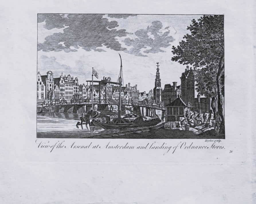 Bankes - View of the Arsenal Amsterdam by Taylor 1790 (1 of 2)