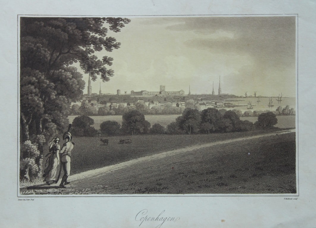 Thomas Medland - Aquatint of Copenhagen 1805 (1 of 4)