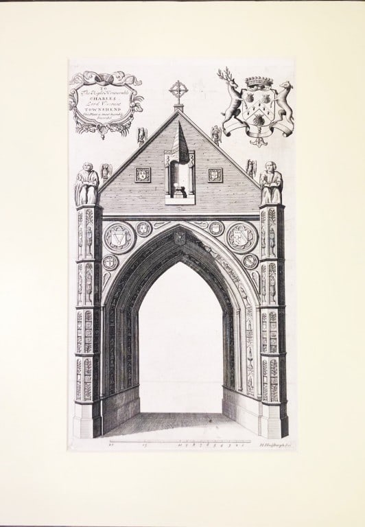 Hulsbergh H - Prospect of a portal at Norwich Cathedral 1723 (1 of 1)