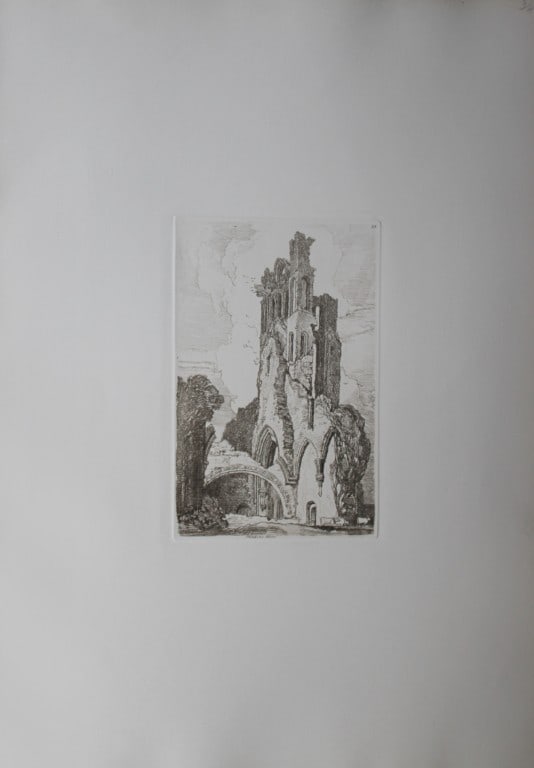 John Sell Cotman - Llanthony Abbey, Monmouthshire from Liber Studiorum 1838 (1 of 1)