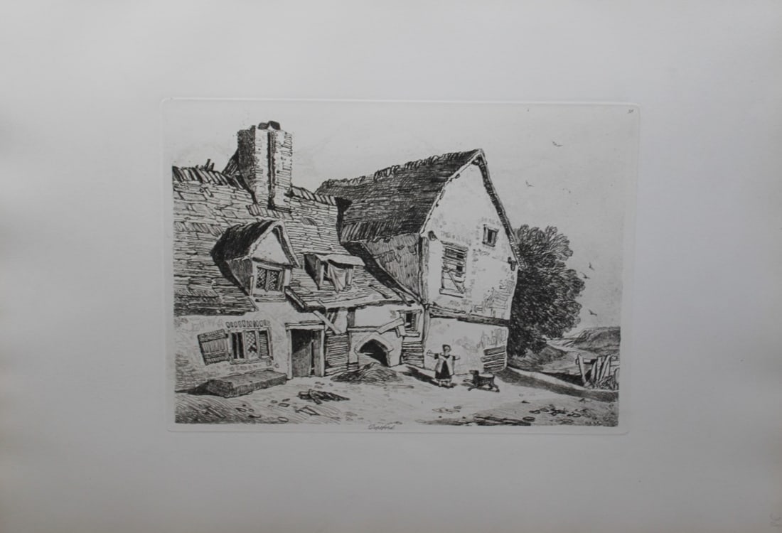 John Sell Cotman - View of Deptford, London from Liber Studiorum 1838 (1 of 1)