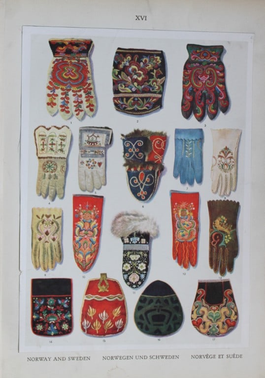 Helmuth Bossert - 4 Nordic Folk Art plates 1924 (1 of 4)