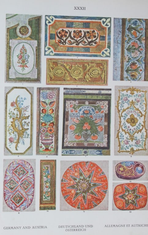 Helmuth Bossert - 4 Germanic Folk Art plates 1924 (1 of 4)