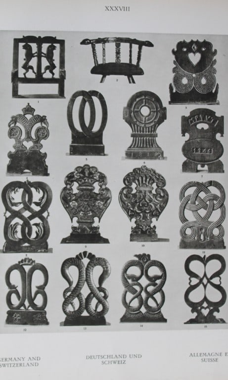 Helmuth Bossert - 4 Germanic Folk Art plates 1924 (1 of 4)