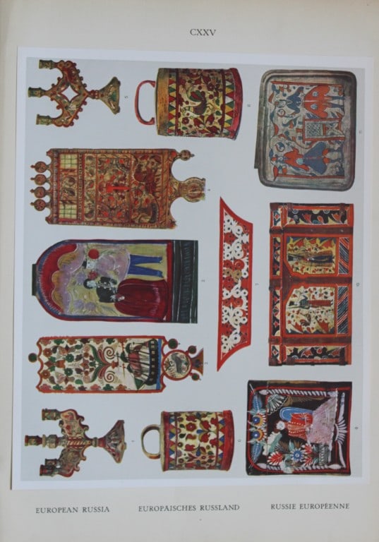 Helmuth Bossert - 4 Russian Folk Art plates 1924 (1 of 4)