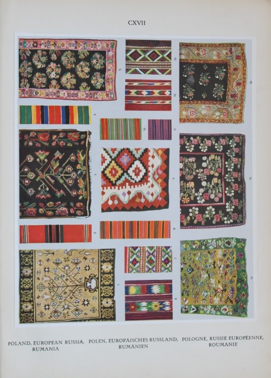 Helmuth Bossert - 4 Russian & Baltic Folk Art plates 1924 (1 of 4)