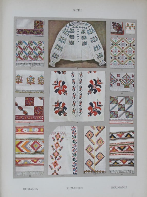 Helmuth Bossert - 4 Hungarian and Rumanian Folk Art plates 1924 (1 of 4)