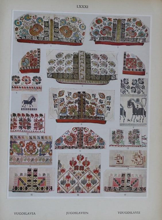 Helmuth Bossert - 4 Yugoslav Folk Art plates 1924 (1 of 4)
