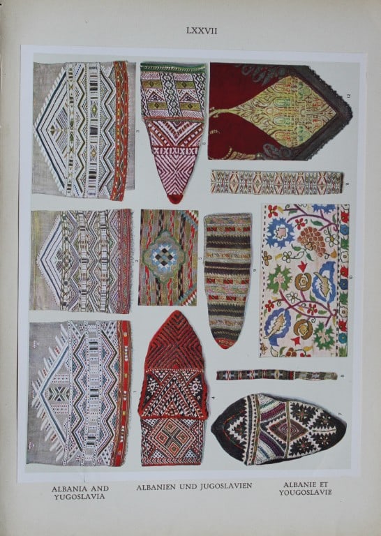 Helmuth Bossert - 4 Yugoslav Folk Art plates 1924 (1 of 4)