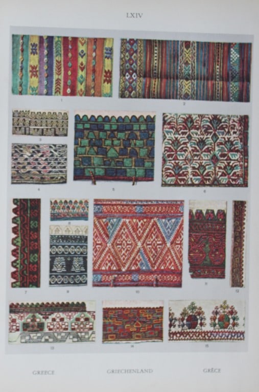 Helmuth Bossert - 4 Greek Folk Art plates 1924 (1 of 4)