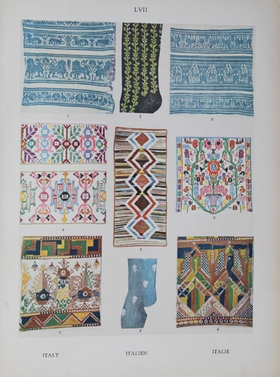 Helmuth Bossert - 5 Italian Folk Art plates 1924 (1 of 5)