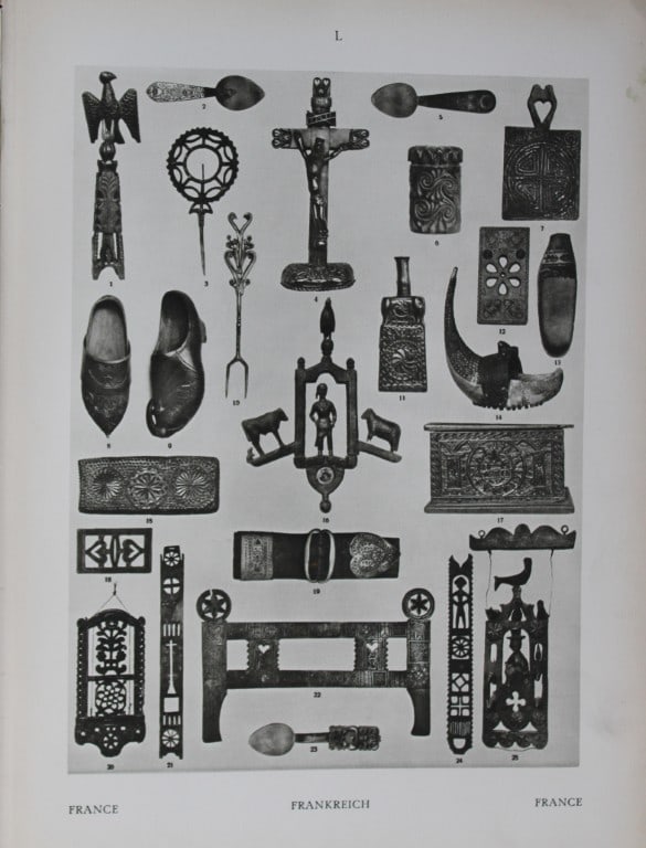 Helmuth Bossert - 3 French Folk Art plates 1924 (1 of 3)