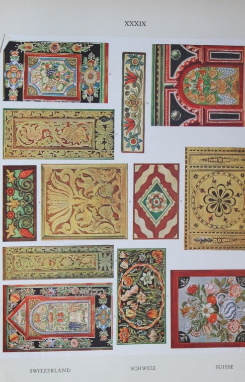 Helmuth Bossert - 3 Swiss Folk Art plates 1924 (1 of 3)