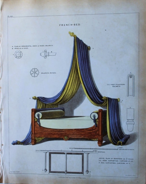 George Smith - The Cabinet Maker & Upholsterer's Guide engraving 1828. (1 of 1)