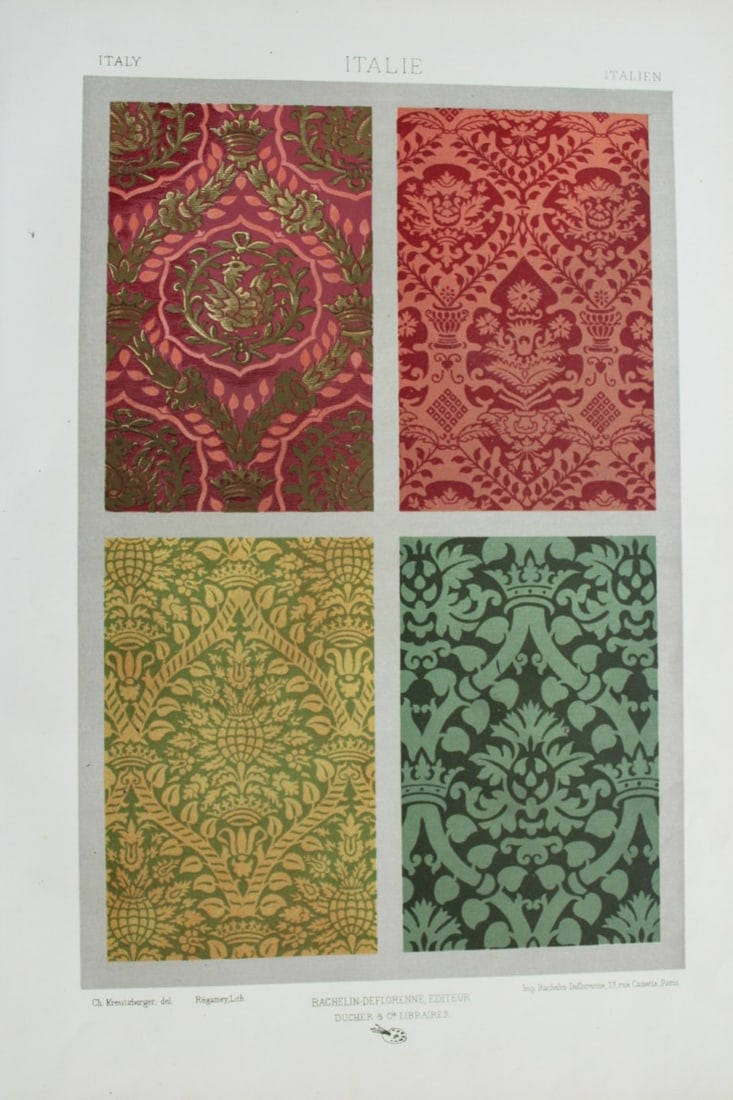 Dupont-Auberville - Chromolithograph of decorative art 1881. (1 of 1)